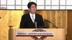 安倍称将在二战结束周年发表谈话反省历史