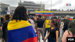 Multitudinarias marchas recorrieron las calles de las ciudades colombianas durante los últimos días. [Foto: Karen Sánchez, VOA]