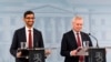 Finland Prime Minister Antti Rinne, right, and Google CEO Sundar Pichai take part in a joint press conference in Helsinki, Finland, Sept. 20, 2019. 