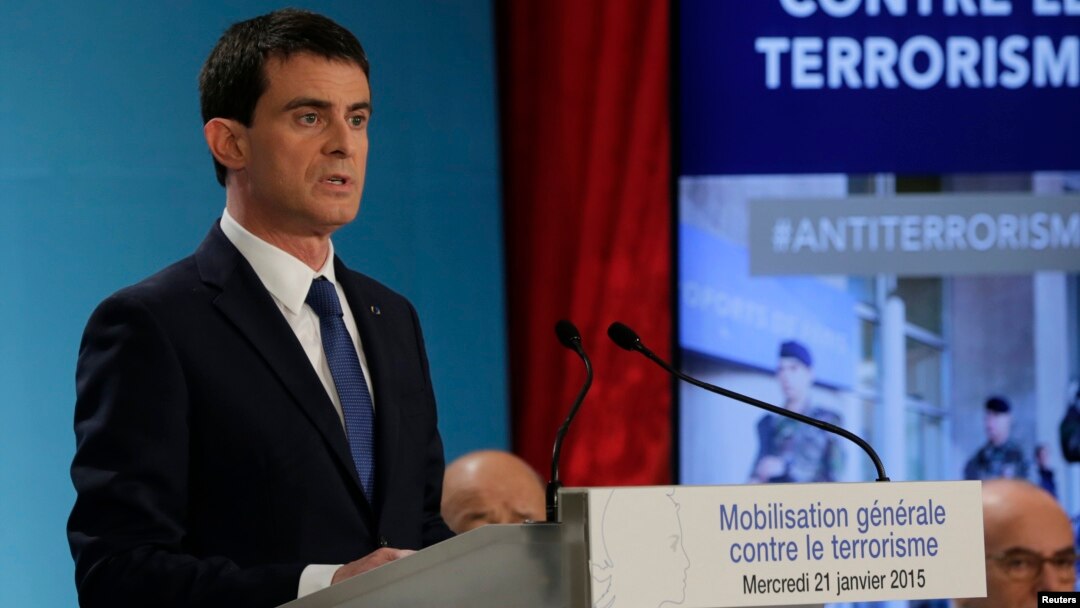 PM Manuel Valls mengatakan, Perancis akan menciptakan 2.680 pekerjaan baru di bidang keamanan (foto: dok).