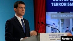 PM Manuel Valls mengatakan, Perancis akan menciptakan 2.680 pekerjaan baru di bidang keamanan (foto: dok).