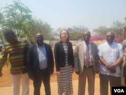 U.S Ambassador Pamela Tremont visiting Mpilo Hospital