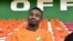 Salomon Kalou lors d'un entraînement à Abidjan, le 7 novembre 2017.