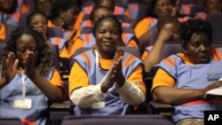 FILE: Enumerators are seen during the launch of the country's Population Census in Harare, Wednesday, Aug. 15, 2012. 