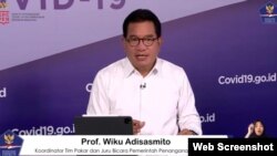 Prof Wiku Adisasmito, juru bicara Satgas Penanganan COVID-19 dalam telekonferensi pers di Graha BNPB, Jakarta, Selasa (13/10) (screenshot)