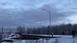 Разрушительное землетрясение на Аляске