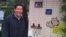 Chientan borough chief Bi Wu-liang shows an outdoor dog toilet as part of an eco-friendly park in his part of Taipei.