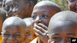 Primary school students in Waterloo, Sierra Leone (February, 2010)