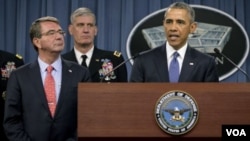 Presiden Obama di Pentagon, Washington DC (6/7).