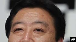 被確認為日本五年來的第六任首相的野田佳彥