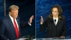 Ông Donald Trump và Kamala Harris tại cuộc tranh luận ngày 10/9/2024.