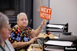 노스캐롤라이나주의 한 투표장에서 지난 2022 중간선거 조기투표가 실시되고 있는 모습. (자료 사진)