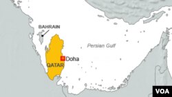 卡塔尔地理位置图