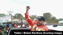 Le défunt vice-président du Malawi, Saulos Chilima, au lancement de son parti politique à Lilongwe, 21 juillet 2018. (Twitter / Malawi Elections)