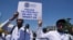 FILE—Doctors and other medical staff take part in a protest, in downtown Nairobi, Kenya, March 22, 2024. 