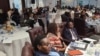 Health professionals attending a meeting in Harare