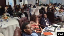 Health professionals attending a meeting in Harare