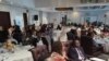 Health professionals attending a meeting in Harare