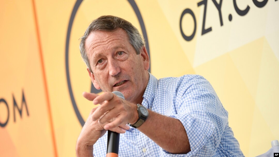 Republikanac Mark Senford govori na OZY festivalu u Central parku u Njujorku 21. jula 2018. 
