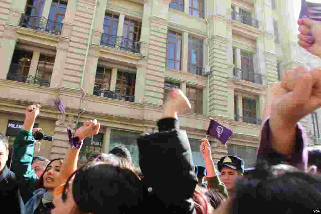 Bakıda 8 Marş feministlər aksiyası