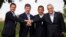 Los presidentes de los cuatro países miembros de la Alianza del Pacífico, México,Colombia, Perú y Chile. Panamá está integrado solo como miembro observador.
