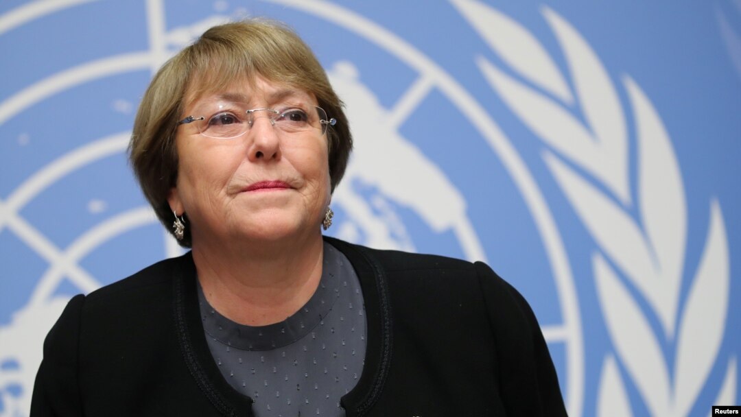 Cao Ủy Trưởng nhân quyền Liên Hiệp Quốc Michelle Bachelet. 