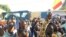 Les militants du parti les Transformateurs au siège du QG de ladite formation politique à N’Djamena, le 15 mars 2021. 