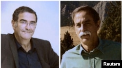 Ilmuwan Amerika David Wineland (kanan) dan ilmuwan Perancis Serge Haroche menerima Nobel Fisika 2012 (Foto: dok).