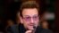 FILE - Irish rock star and activist Bono testifies on Capitol Hill in Washington before a Senate subcommittee hearing on the causes and consequences of violent extremism and the role of foreign assistance, April 12, 2016. 