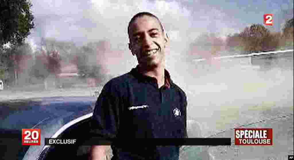 A TV grab released by French TV France 2 shows an image of 23-year-old Frenchman of Algerian descent Mohamed Merah, suspected of a series of deadly shootings in Toulouse and Montauban which killed seven persons, including three children. Merah, suspected