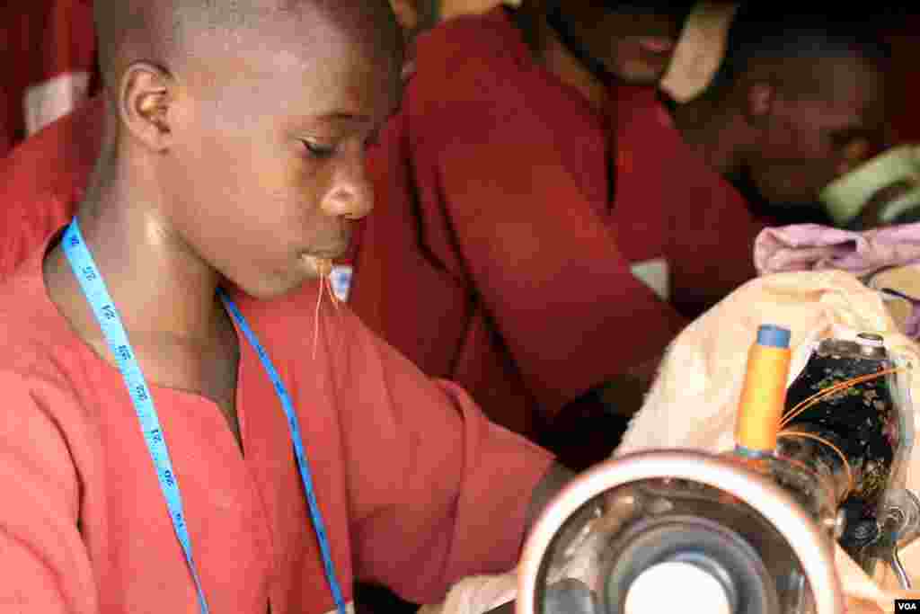 Patients at this rehabilitation center in northern Nigeria learn skills like welding, sewing and computer literacy in addition to receiving counseling, Kaduna, Nigeria, February 12, 2014. 