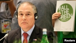 Environmental Protection Agency (EPA) Administrator Scott Pruitt attends during a summit of Environment ministers from the G7 group of industrialized nations in Bologna, Italy, June11, 2017. 