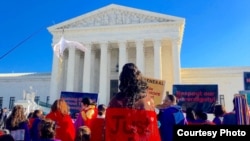 FILE - Native women rallied at the U.S. Supreme Court on December 7, 2015, to call attention to high rates of violence in Indian Country. Photo by Indianz.Com