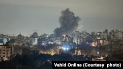 تصویری از حملات بامداد چهارشنبه در زعفرانیه تهران