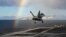 An F/A-18E Super Hornet launches from the U.S. Navy aircraft carrier USS Harry S. Truman in support of Exercise Trident Juncture 18 in the Norwegian Sea, Oct. 25, 2018. U.S. Navy/Mass Communication Specialist 3rd Class Adelola Tinubu/Handout via Reuters. 