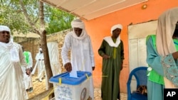 FILE— Chadians vote in N'djamena, Chad, May 6, 2024. 
