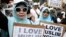 Manifestation de femmes musulmanes appelant à mettre fin à l'oppression contre les Ouïghoures du Xinjiang à Jakarta en Indonésie, le 27 décembre 2019. 