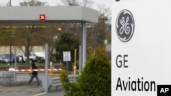 Вхід до підприємства General Electric Aviation у місті Лінн, штат Массачусеттс. Архівне фото. (AP Photo/Steven Senne)