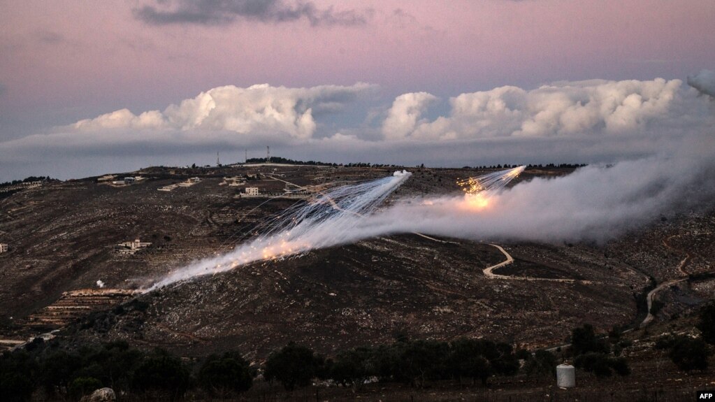 Một đợt pháo kích của Israel vào miền nam Lebanon. [Ảnh minh họa]