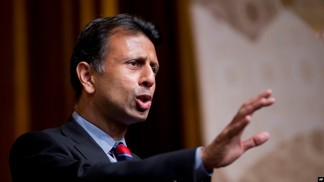 FILE Louisiana Governor Bobby Jindal speaks during the 'Road to Majority 2015' convention in Washington, June 19, 2015.