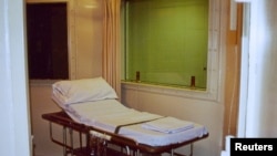 FILE - The death chamber at a prison in North Carolina is pictured in this undated photograph. 
