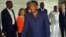 FILE - photo taken on March 20, 2016, Congo incumbent President Denis Sassou N'Guesso casts his ballot, at a polling station, in Brazzaville, Congo. A Republic of Congo opposition party has called for the unconditional release of political prisoners and easing of arbitrary arrests. 