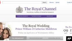 The Royal Channel on YouTube will air April 29th wedding events in London, live.