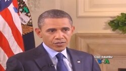 OBAMA - AFGHANISTAN /interview with VOA's Andre de Nesnera (integralni na engleskom)