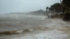 Waves crash as Tropical Storm Beryl strikes in Playa del Carmen, Mexico, on July 5, 2024.