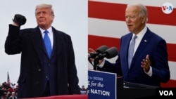 El presidente Donald Trump y el exvicepresidente Joe Biden protagonizaron diversos actos de campaña este 27 de octubre, cuando apenas falta una semana para los comicios.