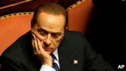 L'ex-chef du gouvernement italien Silvio Berlusconi, propriétaire de l'AC Milan, 2 octobre 2013.