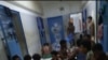 Ethiopian migrants huddle in a migrant detention center in Jizan, Saudi Arabia, Sept. 2, 2020, in this photograph obtained by VOA Afaan Oromo.