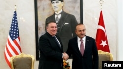 Mike Pompeo and Melvut Cavusoglu