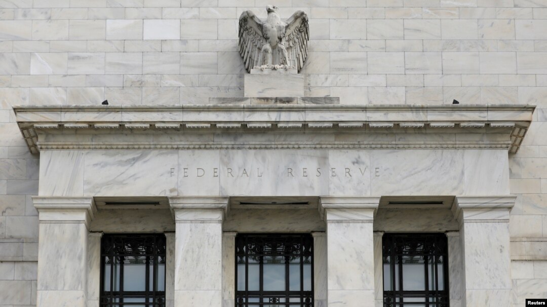 Gedung Federal Reserve di Washington, D.C., 22 Agustus 2018.